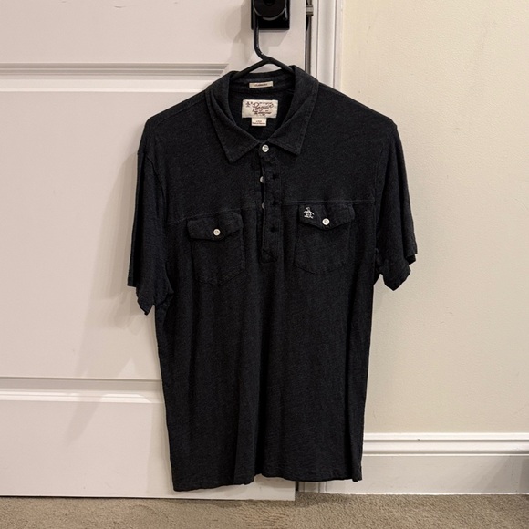 Original Penguin Charcoal Polo Shirt - Picture 1 of 2